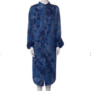 Raquel Allegra Mock Neck Midi Length Dress